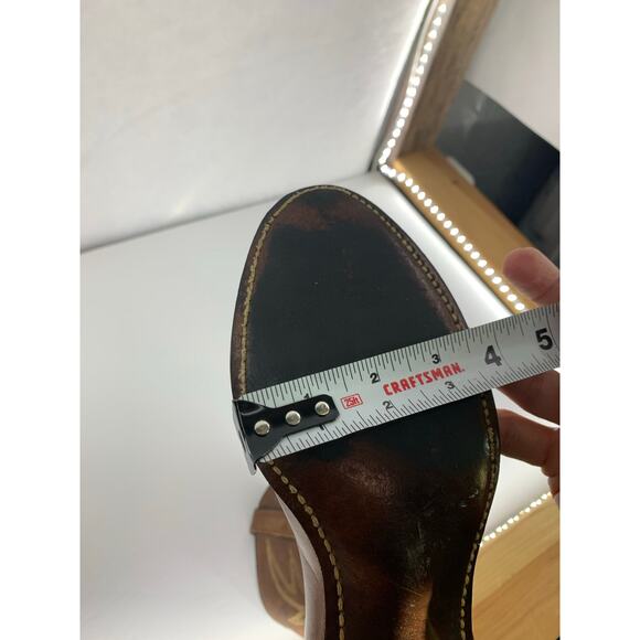 Texas Brand Western Cowboy Boots Brown Men's Size 9M - Picture 15 of 16